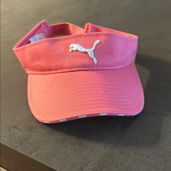 Puma Pink Sporty Visor Hat - Picture 1 of 3
